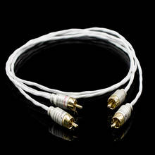 Hifi Imported  silver-plated RCA Cable Pair 6N OFC RCA Cable Male To Male RCA Cable Interconnect HiFi Audio Cable 2024 - buy cheap