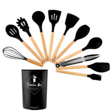Silicone Kitchen Utensils Set Non-stick Kitchenware Cooking Tools Sets Spoon Spatula Kitchen Accessories Kitchen Gadget Sets 2024 - buy cheap