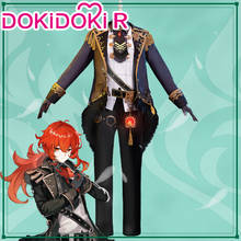 Dokidoki-r jogo de cosplay genshin impacto, traje de cosplay de diluição, fantasia de jogo genshin impacto 2024 - compre barato