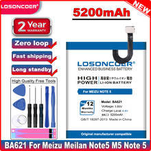 LOSONCOER 5200mAh BA621 Good Quality Battery For Meizu Meilan Note 5 Note5 M5 Mobile Phone Battery 2024 - buy cheap