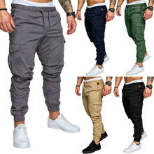 Autumn Men Pants Hip Hop Harem Joggers Pants New Male Trousers Mens Joggers Solid Multi-pocket Pants Sweatpants M-3XL 2024 - buy cheap