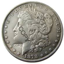 Moedas dos eua 1878-s bitcoin cópia moedas banhados a prata 2024 - compre barato