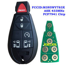 5+1 6 Buttons Smart Remote Key Fob for JEEP M3N5WY783X / IYZ-C01C For Chrysler 300c Town Country 433Mhz For Jeep Commander ID46 2024 - buy cheap