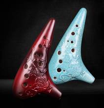 high quality china famous brand 12 holes AC Smoked burn Ocarina music instrument Alto C flute great sound 2024 - buy cheap