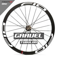Outlet 700C Road Disc Brake wheelset,35mm tubular cyclocross bike carbo wheel,U shape rim gravel wheel 2024 - buy cheap