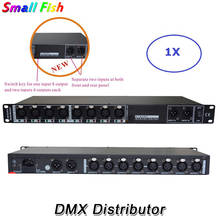 Новый дизайн 88-265 в вход DMX усилитель/сплиттер/ретранслятор сигнала DMX/8 выходных портов DMX512 дистрибьютор сигнала Быстрая доставка 2024 - купить недорого