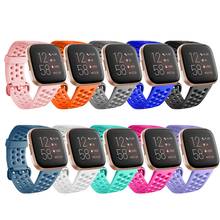 For Fitbit Versa 2/Versa/Versa Lite Replacement Strap Porous Breathable Sports Silicone Watchband Men Women Smartwatch Strap 2024 - buy cheap