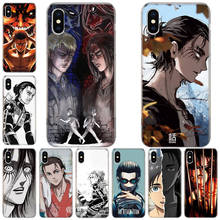 Hot Anime Attack on Titan Eren Phone Case For Apple Iphone 13 Pro Max 12 Mini 11 X XS XR 8 7 6 6S Plus SE 2020 5 5S Cover Shell 2024 - buy cheap