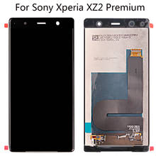 Display lcd original 5.8 "para sony xperia xz2, tela premium, digitalizador de toque, moldura para sony xz2 premium, 3840x2160, h8169 2024 - compre barato