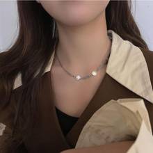 Retro Smiley Square English Alphabet Box chain Necklace For Women Couple Trend Fine Jewelry Party Gifts N320 2024 - buy cheap