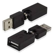 Вращающийся и Поворотный адаптер USB 2,0 типа A для типа A Женский адаптер с углом поворота 360 градусов (2-pack,AM- 2024 - купить недорого