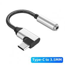 Portable Type C 3.5 Jack Earphone USB C to 3.5mm AUX Headphones Adapter Converter Cable DAC Audio Adapter for Phone Tablet 2024 - buy cheap