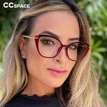 48268 Plastic Titanium Anti Blue Glasses Frames Cat Eye Women Optical Fashion Computer Glasses 2024 - buy cheap