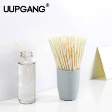 100pcs 21cm Bendable Plastic Disposable Drinking Straw Cocktail Lounge Juice Milk Tea Water Wedding Birthday Party Drink Straws 2024 - buy cheap