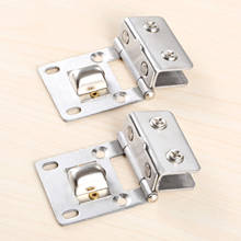 2Pcs Stainless Steel Wall Mount Cupboard Cabinet Glass Door Pivot Hinges Clamp for 5-8mm Thick Glass Shower Furniture Hinge Clip 2024 - buy cheap