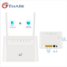 TIANJIE внутренний/Открытый 4G беспроводной WiFi модем ключ разблокированный SIM карта маршрутизатор модем 3G/4G CAT4 CPE маршрутизатор с внешними антеннами 2024 - купить недорого