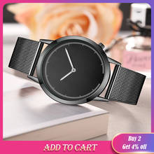 Top Fashion Men Casual Stainless Steel Band Strap Business Watch Simple Analog Quartz Wristwatches clock saat Gift Dropshipping 2024 - buy cheap
