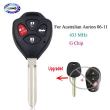 Upgraded Remote Car Key Fob 433MHz G Chip for Australian Toyota Aurion 2006-2011 With TOY43 Blade 2024 - buy cheap