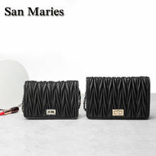 San Maries Women Fashionable Shoulder Bags New Female Messenger Bag Handbag Chain Flaps 2024 - buy cheap