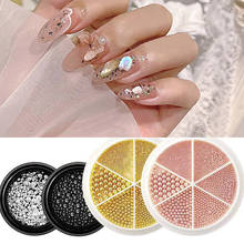 Cuentas de uñas 3D en Rueda, 0,8-3mm, Mini cuentas de decoración de uñas de plata/oro rosa, bolas pequeñas de 0,8mm,1mm, 1,2mm, 1,5mm,2mm,3mm, mezcla 2024 - compra barato