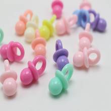 50 Mixed Pastel Color Acrylic Baby Nipple Charm Pendants 20X12mm Kids Crafts 2024 - compra barato