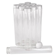 Botellas de vidrio de 100ml con tapas de aluminio, 30x180mm, frascos de vidrio para especias, contenedor de vidrio para manualidades, regalo DIY, 24 unidades 2024 - compra barato