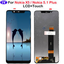 Quality AAA 5.8"For Nokia 5.1 Plus LCD Display Touch Screen Digitizer Full Assembly Replacement Parts For Nokia X5 LCD Display 2024 - buy cheap