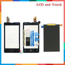 high quality For Nokia Microsoft Lumia 435 532 N435 N532 Lcd Display Screen + Touch Screen Digitizer Sensor + Tools 2024 - buy cheap