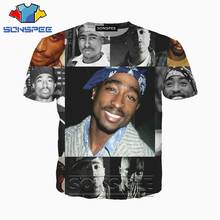 Футболка с 3D-принтом в стиле аниме, уличная одежда в стиле хип-хоп, 2pac, rock rap, dj, мужская и женская модная футболка, Harajuku, детские рубашки, homme, футболка, A227 2024 - купить недорого