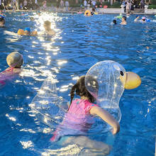 Anillo de natación inflable para niños, accesorio transparente de dibujos animados, asiento flotante de agua, círculo, ayuda de seguridad para piscina de 0 a 6 años 2024 - compra barato