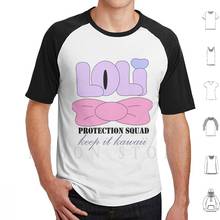 Camiseta masculina do esquadrão loli, camiseta de algodão para homens, estampa personalizada, anime llolita sapta loli, imagem kawaii, anime, menina 2024 - compre barato