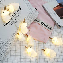 Cordão de luz de unicórnio para natal, decoração diy, cordas de luz, árvore de natal, casamento, aniversário, suprimentos para festa