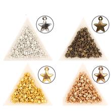 7mm 50pcs/lot Alloy Charms Pendant Golden&&Bronze&Rose Gold Small Stars Charms For DIY Bracelet Jewelry Making Accessories 2024 - buy cheap