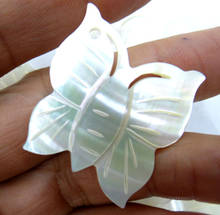 Pingente borboleta em concha de abalone, cristal de quartzo natural esculpido para fazer jóias diy, acessórios de colar 6 peças a13 2024 - compre barato
