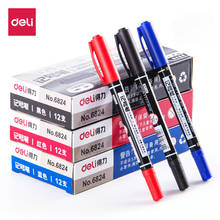 Caneta marcador permanente com ponta fina 0.5mm, caneta marcadora de tinta óleo à prova d'água com mm e ponta fina, preto, azul e vermelho 2024 - compre barato