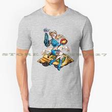 Pin Up Samus Bomber Girl, camiseta de diseño moderno, camiseta de moda, videojuego Prime Vintage 2024 - compra barato