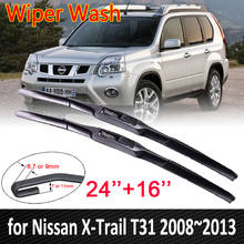 Escobillas de limpiaparabrisas para Nissan x-trail T31, accesorios para coche, 2008, 2009, 2010, 2011, 2012, 2013 2024 - compra barato