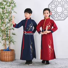 2022 kids traditional chinese clothing baby girls ancient costumes folk dance hanfu dress stage performance fairy party dress 2024 - buy cheap