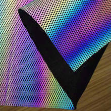 45x137cm Colorful Reflective Mesh Fabric DIY Patchwork Sew-On Craft Shoes Cushions Bags Clothing Material Supplies 2024 - buy cheap