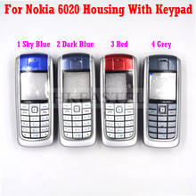 HKFASTEL New Housing keyboard For Nokia 6020 Front LCD Display Frame Cover Back battery Case Chinese / English / Russian Keypad 2024 - buy cheap