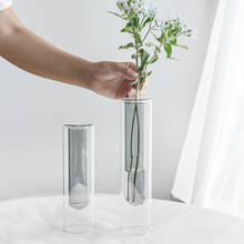 Nordic 2-color Test Transparent Tube Glass Vase Simple Hydroponic Plant Flower Home Decor JW 2024 - buy cheap
