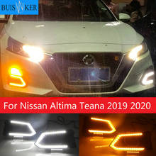 Luz LED de circulación diurna impermeable para coche, lámpara antiniebla DRL con relé de estilo de señal de giro, para Nissan Altima Teana 2019 2020, 2 uds. 2024 - compra barato