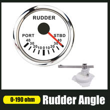 52mm Rudder Angle Indicator Gauge 0-190 ohm Rudder Angle Meter For Boat Motor Yacht With Mating Sensor Red Backlight 12V/24V 2024 - buy cheap