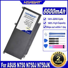 HSABAT C32-N750 6600mAh Аккумулятор для ноутбука ASUS N750 N750J N750JK N750JV N750Y47JK-SL N750Y47JV-SL 2024 - купить недорого