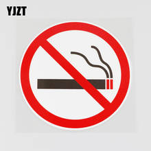 YJZT 11.4CMX11.4CM Smoking Is Forbidden Here PVC Decal Cartoon Car Sticker 11B-0053 2024 - buy cheap