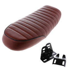 Universal Cafe Racer Seat Leatherette Flat Vintage Seat Cushion Saddle for Honda CG125 2024 - buy cheap