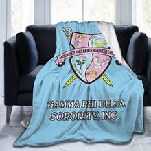 Gamma Phi Delta Sorority Soft Plush Blanket Gift Blanket Flannel Microfiber Fleece Bedspread Sherpa Blanket Couch 2024 - buy cheap