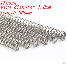 1pc  1.0*8/10/12*300   wire 1.0mm 304 Stainless Steel Long Spring Y-type Compression Spring  Outer Dia 8-12mm Length 300mm 2024 - buy cheap