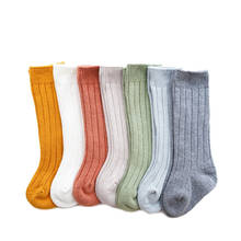 Baby Kids Solid Color Long Tube Socks 0-5Y Autumn Winter Baby Girl Boy Cotton Warm Knee High Socks Children Breathable Socks 2024 - buy cheap