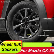 Car Wheel Hub Carbon Fiber Stickers for Mazda CX30 CX 30 CX-30 2020 2021 2019 Car External Decal Decorative Accessories 2024 - buy cheap